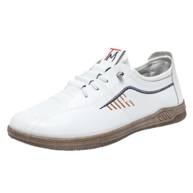 Leather Shoes Men's Casual Shoes Light Shoes Soft Sole Leather Shoes Versatile Fashion Board Shoes