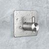 2 PCS Punch Free Adhesive Hook Silver Towel Hook Practical Coat Hook  Space Saving