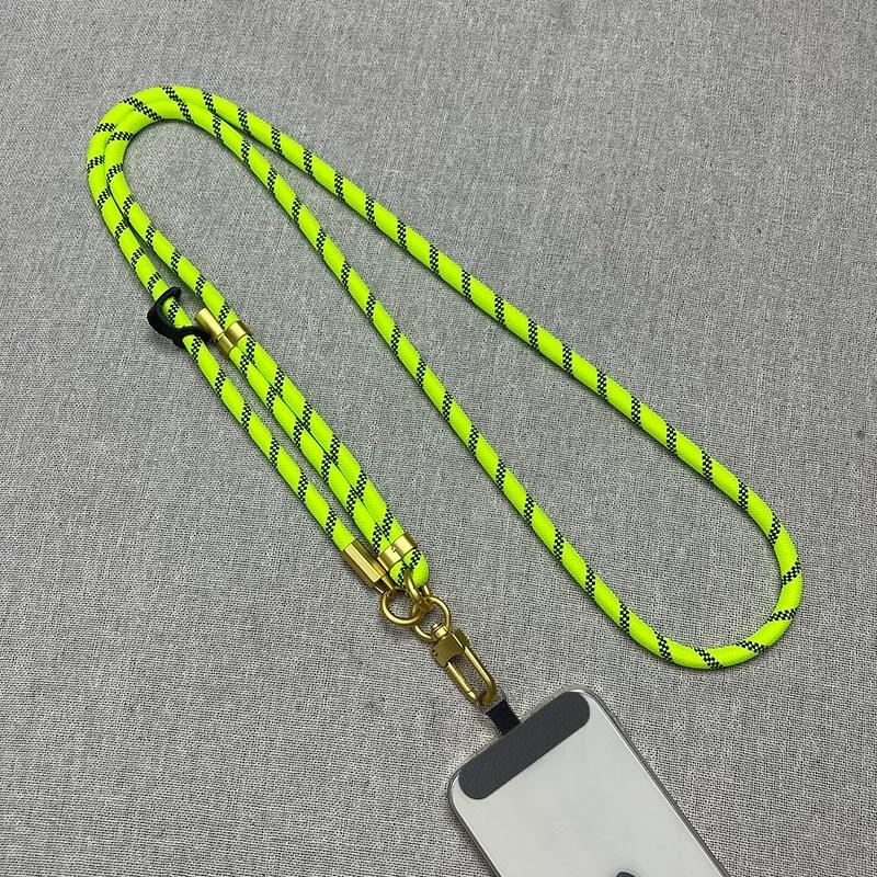 Sports Strap Neck Rope Mobile Phone Strap Adjustable Lanyard Grip Neck Chain Accessories Polyester Rope With Phone Clip