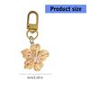 Fashion Flower Keychain Accessory Portable Key Holder Trendy Bag Charm Acrylic Texture Suitable for Travel Enthusiasts