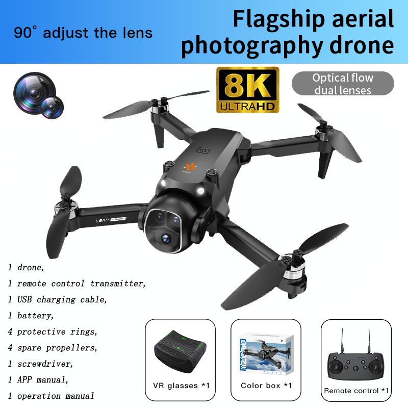 2025 New H21 VR FPV Drone 8K HD Professional 90° ESC Camera 5G WIFI GPS Brushless Motor Optical Flow Hovers Quadcopter Gifts Toy