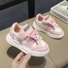 2025 Autumn New Children's Board Shoes Korean Version Fashion Trendy Shoes Velcro Kindergarten Little Girl Student Sports Shoes
