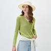 Comon Boca Women's Lyocell Tencel Faux Two-Piece Long Sleeve Knit Top