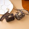 PU Leopard Print Bag Fashion Trendy Mini Wallets Women Cute Portable Purse Stylish Animal Print Small Bag Charm