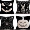 New Funny Pumpkin Print Pillowcase Halloween Home Sofa Decoration Cushion Cover Bedside Pillow