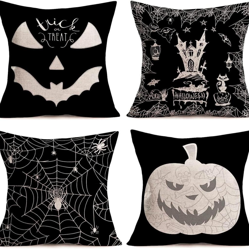 New Funny Pumpkin Print Pillowcase Halloween Home Sofa Decoration Cushion Cover Bedside Pillow