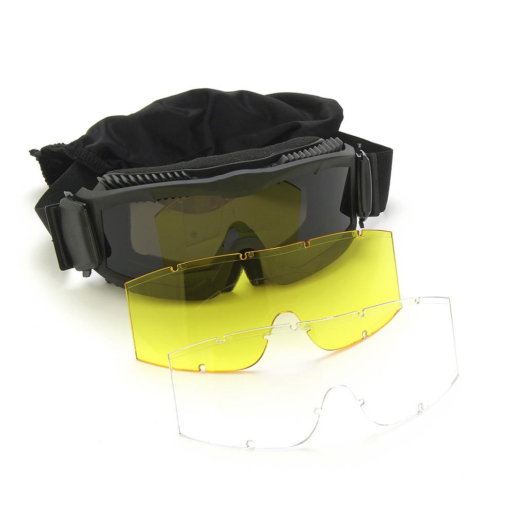 Alpha Tactical Goggles Set Desert Locust Military Fan Special Glasses Motorcycle Goggles Realistic Shooting CS