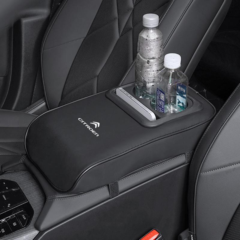 Cuscino per Box Bracciolo Auto con Portabicchieri per Citroen C4 C3 C2 Xsara Cotone Memory Supporto Gomito Rialzo Portachiavi
