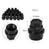24PCS Black Lug Nut Covers Cap For Chevy Gmc Silverado 1500 2500 Full Size Truck 15646250