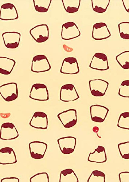 Todaya Shoten Tenugui 1009 Niwaen-zome (Pudding)