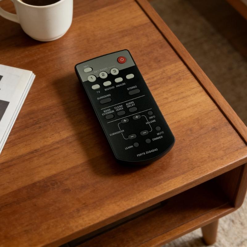 Remote Controller with Intuitived Button Layout for FSR76 Soundbar Easy Operating by All Ages Wear Resistant