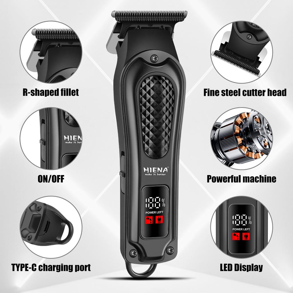 Hair cutting machine Professional Electric Hair Clipper Kit Rechargeable Hair Trimmer Shaver For Men USB Charging Beard Razor