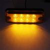 HULA Side Marker Light, 6Pcs 12V 24V 8 LED Truck