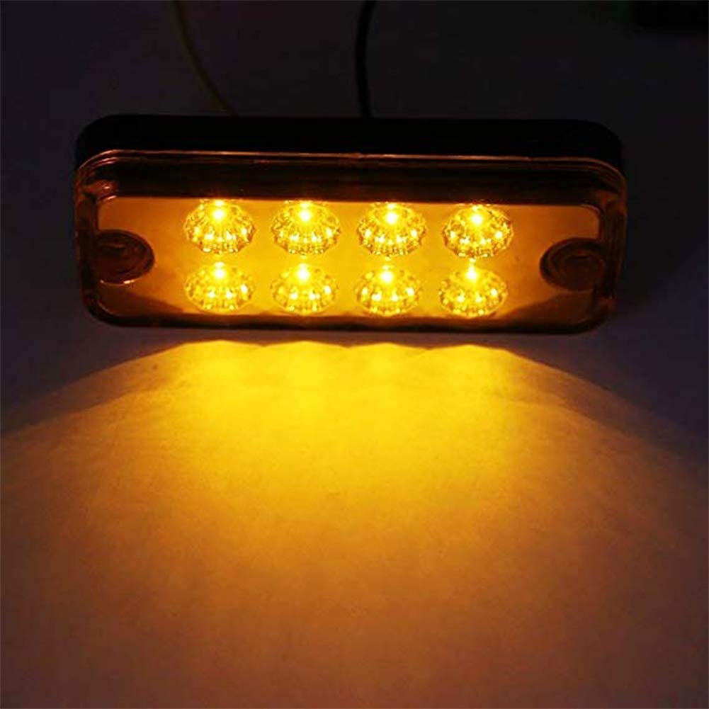 HULA Side Marker Light, 6Pcs 12V 24V 8 LED Truck