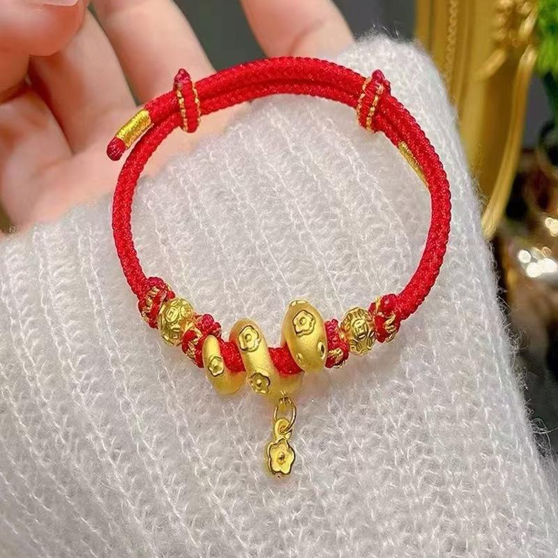 Jewelry Snake Life Transfer Store, The Same Red Rope Coiled Snake Bracelet, Woven Hand Rope for Girlfriend