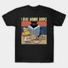 Asian Size Men Black Print T-shirt Cat I Read Banned Books No-Cut Print Cotton Tshirt