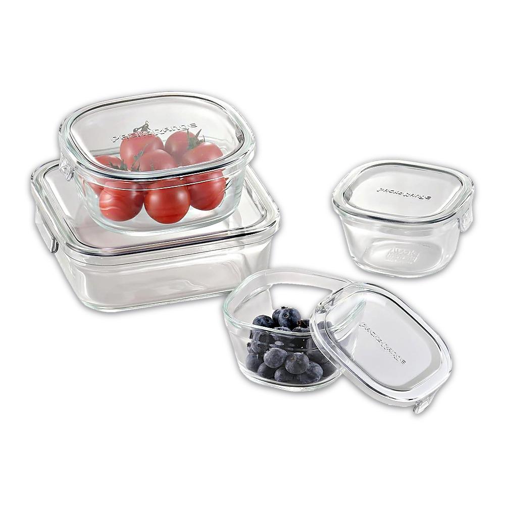 iwaki Pack & Range Square Glass Food Storage Containers Heat Resistant Microwave Safe PS-PRN-11W