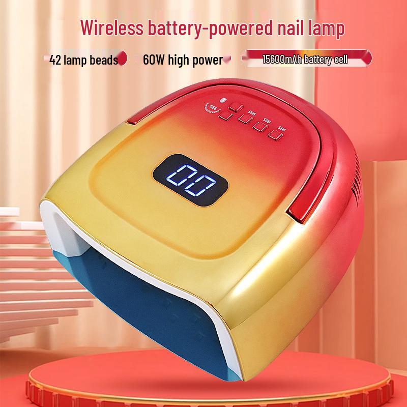 

Wireless Gradient Color UV LED Nail Lamp Dryer золотий