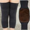 Winter Men's and Women's Warm Knee Pads Double-layer Thick Cashmere Knee Pads Wind and Cold Knee Pads