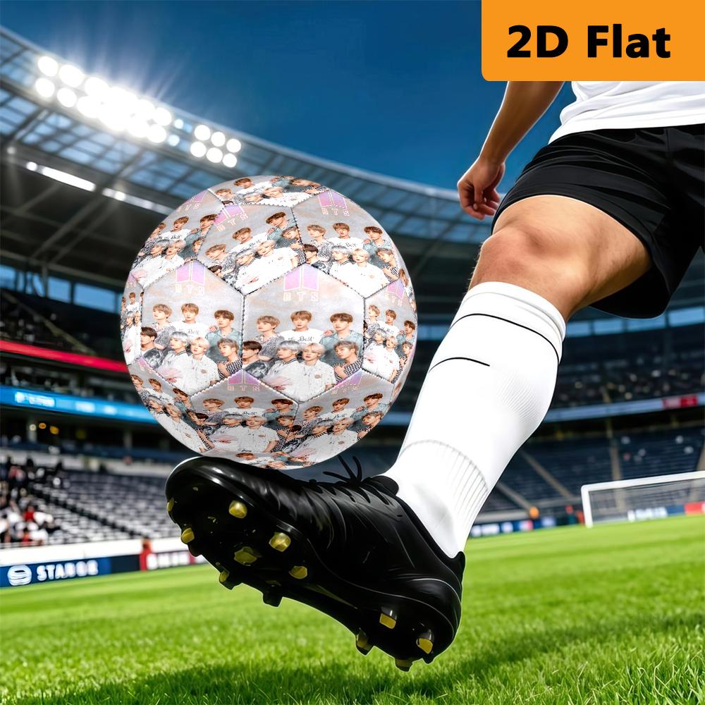 Vivid Colors Bts'S Vibrant Fashion Explained Football Suitable For Both Training And Competition No 5 Football Very Elastic Outdoor Sports