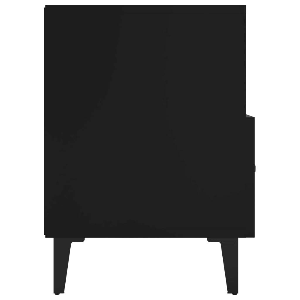 TV Stand in Black 80 x 36 x 50 cm Particleboard