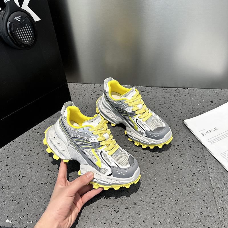 Dad shoes women's tide summer new mesh breathable sports style casual shoes versatile platform running shoes