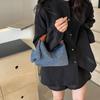 Large Capacity Versatile New Denim Handheld Bag For Women High Beauty Underarm Cowbody Bag Fashion Single Shoulder Crossbody Bag