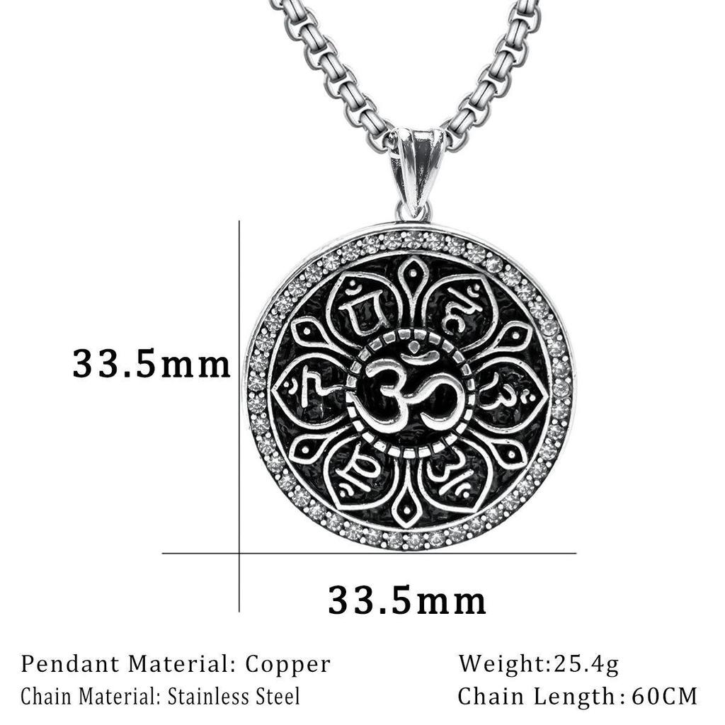 Mystic Pattern Gothic Punk Pendant Necklace