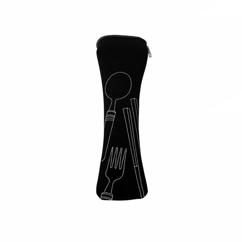 1PC Tableware Storage Cloth Bag Portable Fork Packaging Bag Outdoor Travel Picnic Camping Storage Bag Kitchen Gadgets