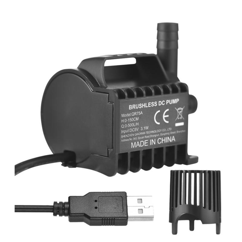 Fontänpump, Dränkbar Vattenpump För Akvarium, 500L/H 3.1W Vattenfontänpump, Akvariepump