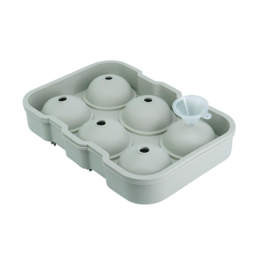 

Пищевой силикон Форма для льда Форма для льда Круглая Хайбол Форма для шариков льда Виски 6 отверстий Большая форма для круглых шариков Барный инвентарь зелёный