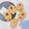 1-10PCS Capybara Plush Keychain Cute Animal Plushie Doll Outfits Bag Charm Keyring Pendant Backpack Accessory