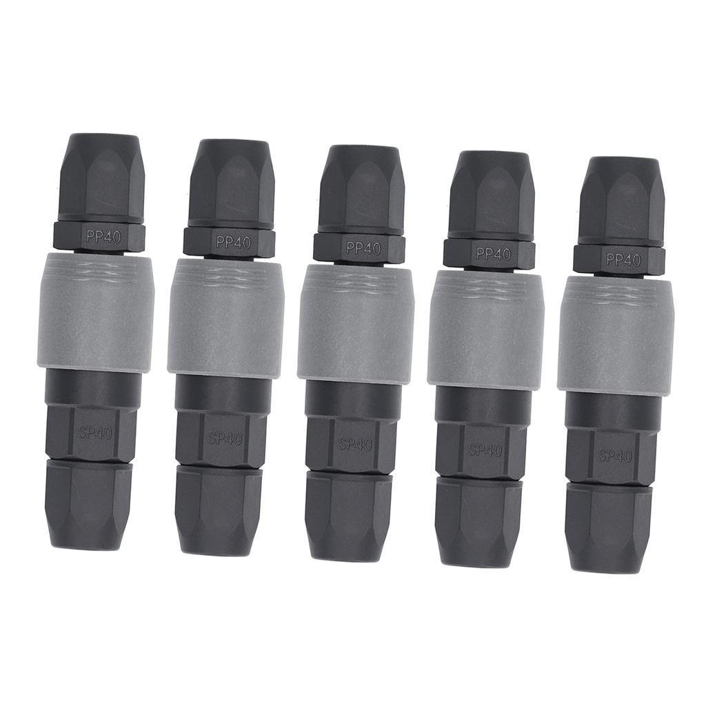 5 Set Pneumatic Quick Connector C Type Self Locking Air Compressor Hose Coupler Plug Socket(SP+PP40