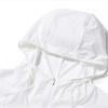 Saucony Solid Color Zip-Up Hooded Jacket Men Jackets White SC2239022-1