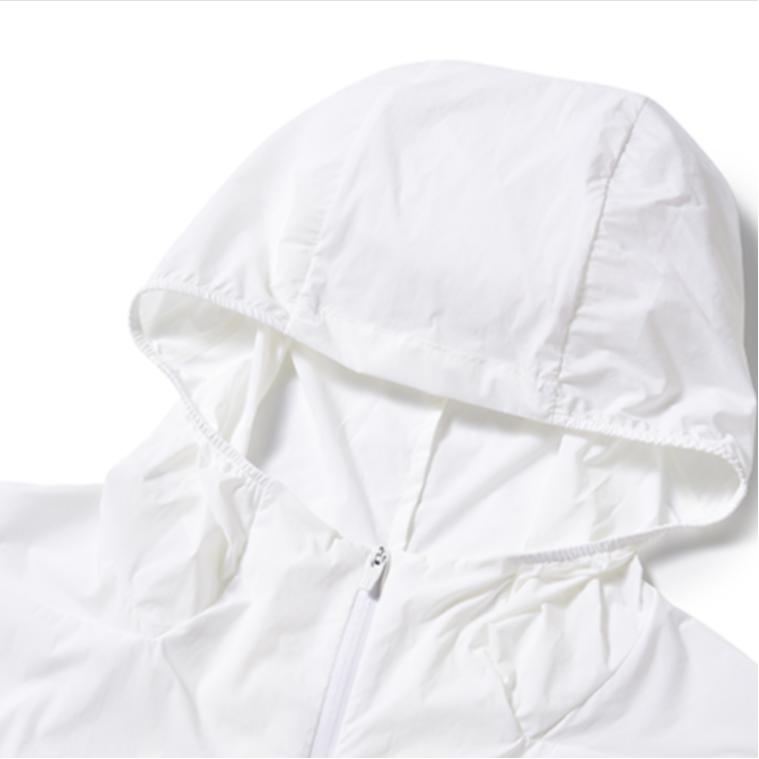 Saucony Solid Color Zip-Up Hooded Jacket Men Jackets White SC2239022-1