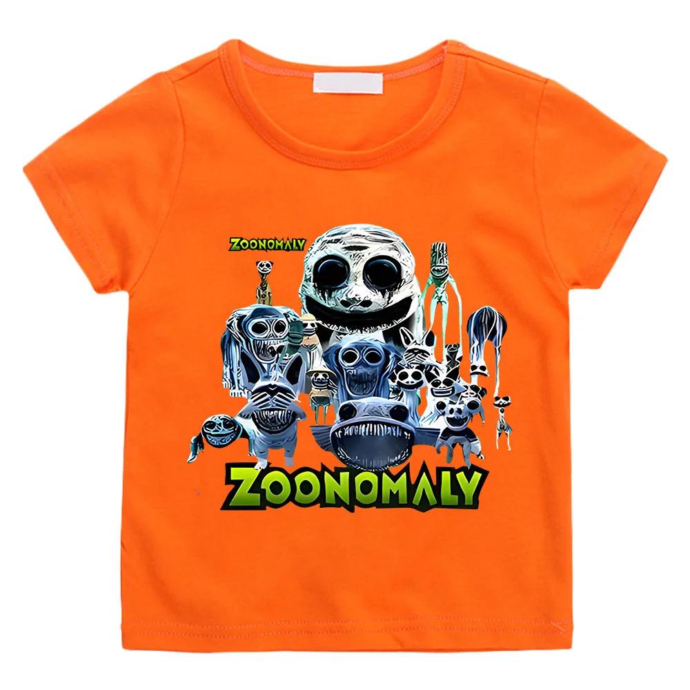 2025 Horror Game Zoonomaly T Shirt 2d Print T-shirts Cartoon Summer Short Sleeve Casual Streetwear Boys Girls Harajuku Tees Clothes