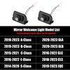 C200 E300 2026 Hot 2pcs HD LED Projector Ghost Shadow Lamp Light Rearview Mirror Lights For Mercedes Benz AMG C E S CLASS GLB GL