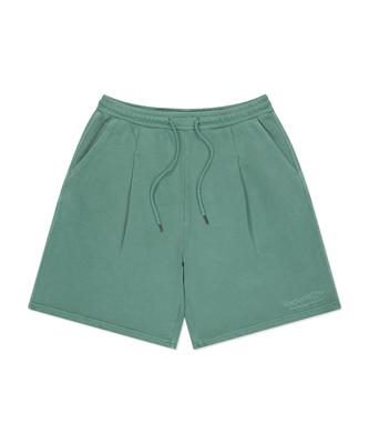 WACKY WILLY Pigment Washed Sweat Shorts Green