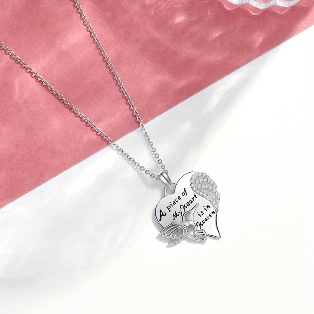 Fashion Exquisite Elegant Hummingbird Pendant Necklace Men Women Personalized Ornament Thanksgiving Christmas Birthday Gift Commemorative Gift