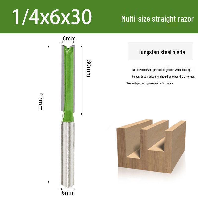 Wolframstahl Einseitiger Nutfräser für Holzbearbeitung, Scharf und Langlebig mit Rundschaft