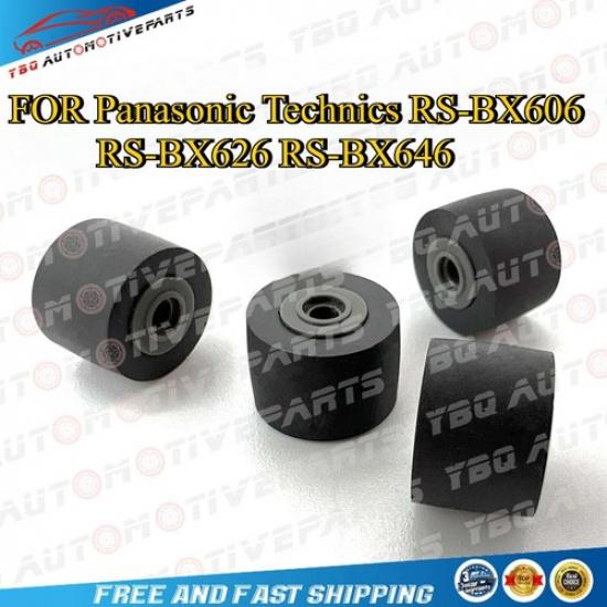 

4PCS Pinch Roller Cassettes Tape for Panasonic Technics RS-BX606 RS-BX626 BX646