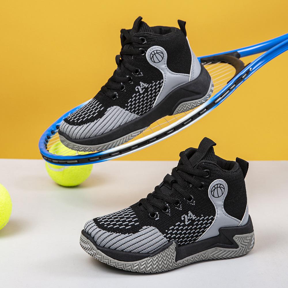 Neue Kinder-Basketballschuhe Frühling und Herbst Herren mittleren Alters und ältere Kinder verschleißfest, rutschfest und atmungsaktiv Sport-Laufschuhe