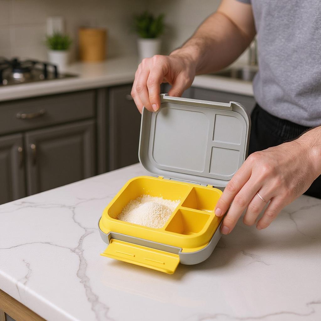 Fresh, Leak Proof, Multi-functional Bento Lunch Box, Suitable For Teenagers And Adults To Control Portions During Their Travels