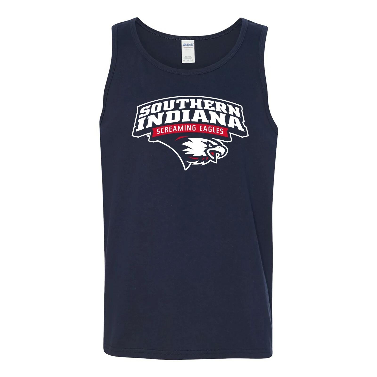 Southern Indiana Screaming Eagles Arch Logo Tank Top - Navy 2XL