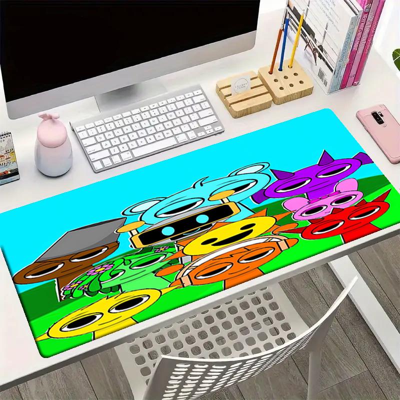 Sprunki Theme Mouse Pad, Non Slip Rubber Base, Multifunctional Office & Home Decor, Perfect for Workspace Personalization.