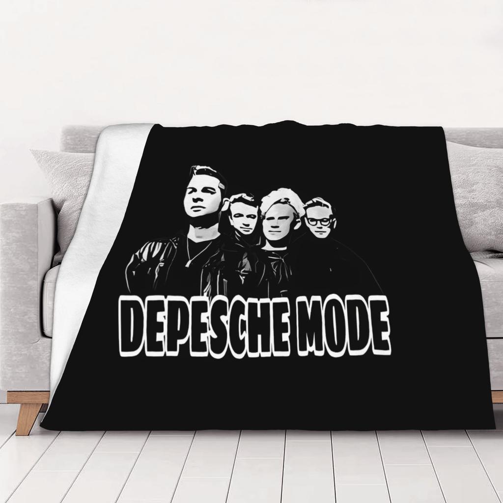 1PC home Cutecore Fashion Depeche Band Mode Blanket Super Cosy Plush Home Living Room Sofa halloween