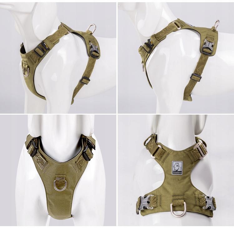 Khaki szelki dla psa adventure soft truelove xs