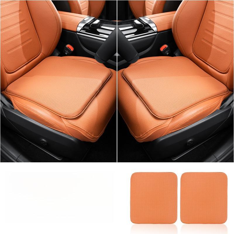 Universal Nappa Leather Car Seat Cushion Anti Slip Pad Breathable Ventilated Dirt Resistant Car Seat Cushion Seat Accessories