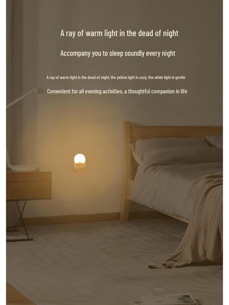 Smart Sensor Night Light: Energy-Efficient LED Bedside Lamp