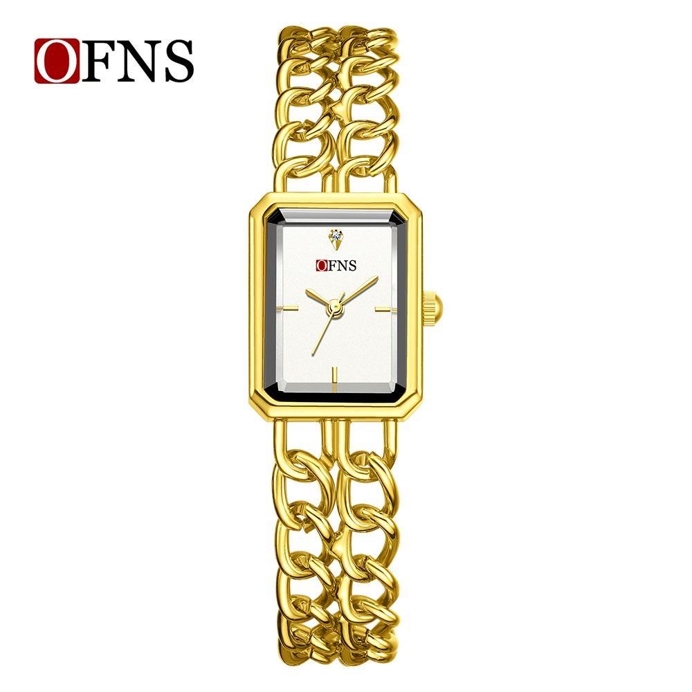 Luxury Women's Quartz Watch Elegant Diamond Dial Stainless Steel Band Waterproof Casual Wristwatch